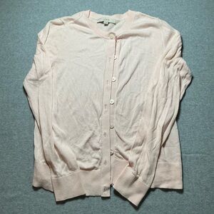 LOFT Light Pink Button-Up Cardigan